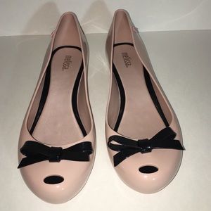 Melissa Ultragirl sweet hidden wedge pink flat